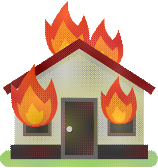 House on Fire clipart